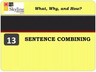 SENTENCE COMBINING