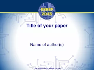 Title of your paper