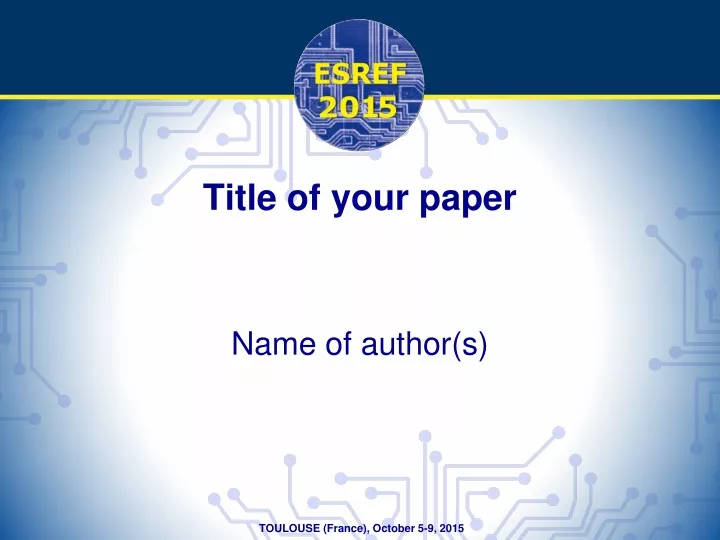 title of your paper