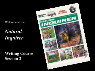 Natural Inquirer Writing Course Session 2