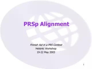 PRSp Alignment