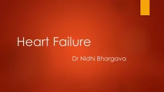 Heart Failure Dr Nidhi Bhargava