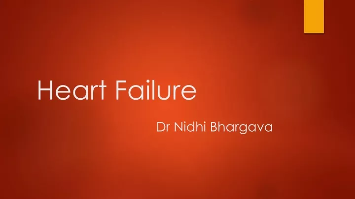 heart failure dr nidhi bhargava