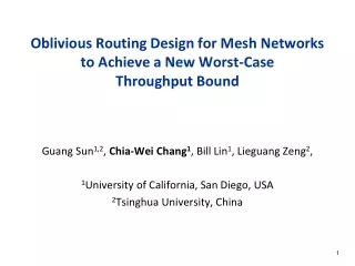 Oblivious Routing Design for Mesh Networks to Achieve a New Worst-Case  Throughput Bound