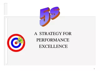 A  STRATEGY FOR PERFORMANCE  EXCELLENCE