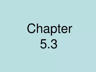 Chapter  5.3