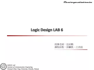 Logic Design LAB 6