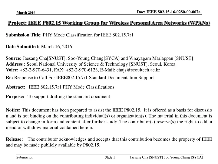 project ieee p802 15 working group for wireless