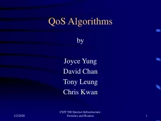 QoS Algorithms