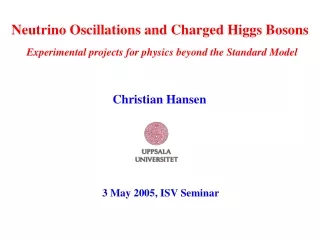 3 May 2005, ISV Seminar