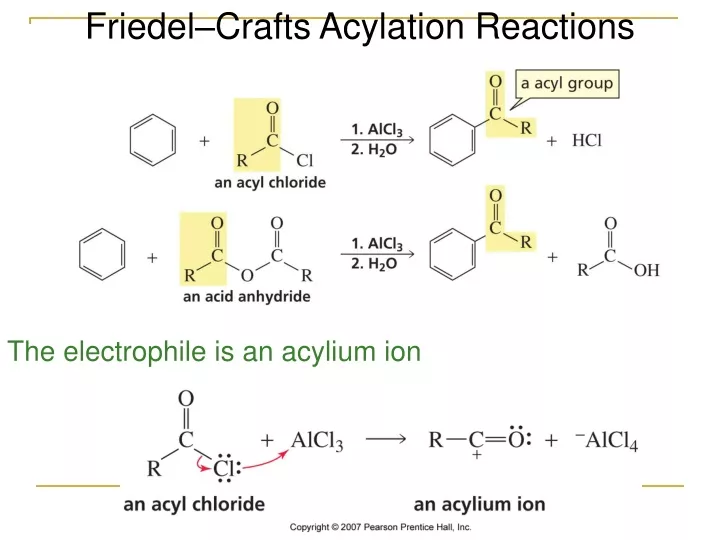 friedel crafts acylation reactions