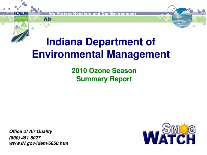 indiana department of environmental management