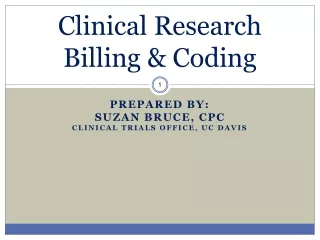 Clinical Research  Billing &amp; Coding