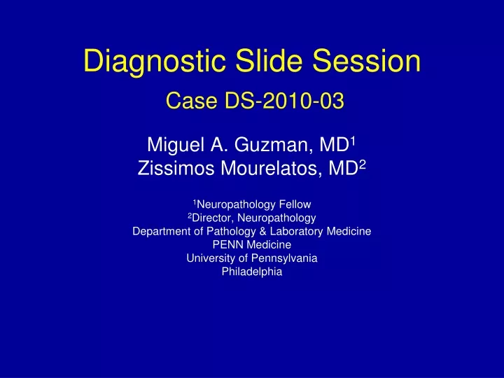 diagnostic slide session case ds 2010 03