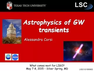 Astrophysics of GW transients