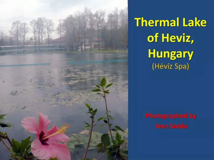 thermal lake of h e v i z hungary h v z spa