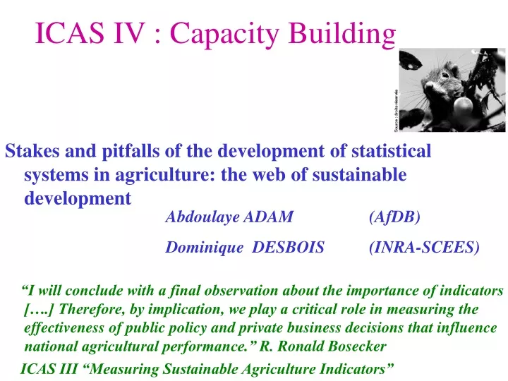 icas iv capacity building