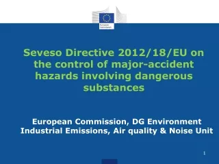 European Commission ,  DG Environment Industrial Emissions, Air quality &amp; Noise Unit
