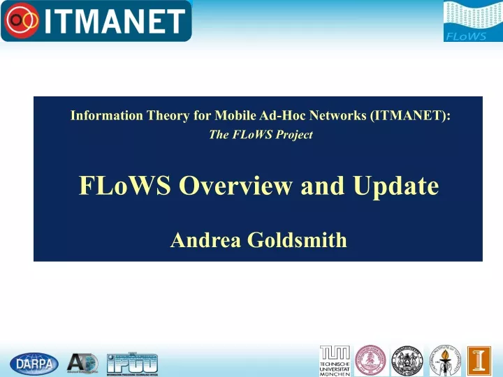 information theory for mobile ad hoc networks