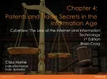Chapter 4: Patents and Trade Secrets in the Information Age - slide 1
