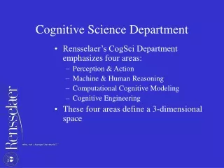 Cognitive Science Department