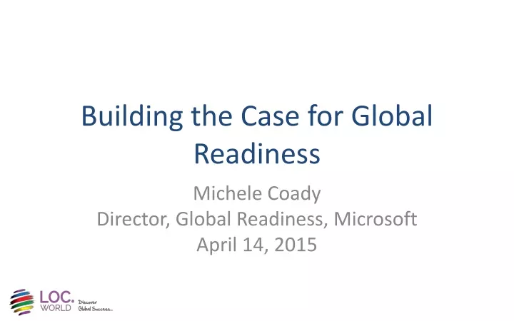 building the case for global readiness