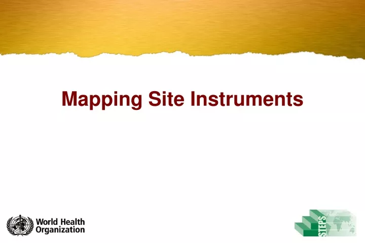 mapping site instruments