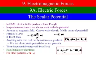 9. Electromagnetic Forces