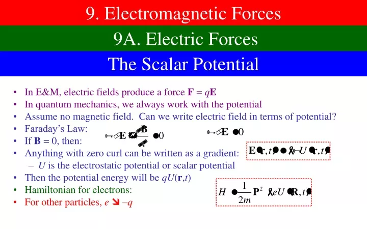 9 electromagnetic forces