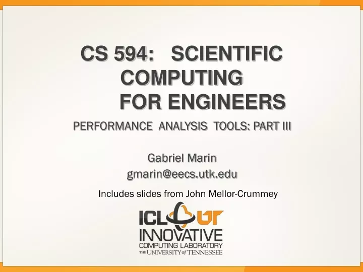 cs 594 scientific computing for engineers