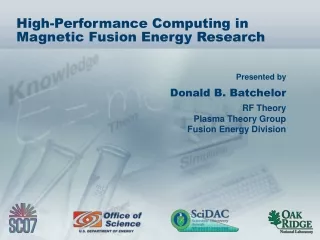 High-Performance Computing in Magnetic Fusion Energy Research