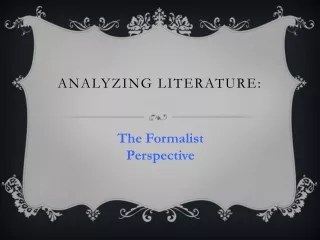 Analyzing Literature: