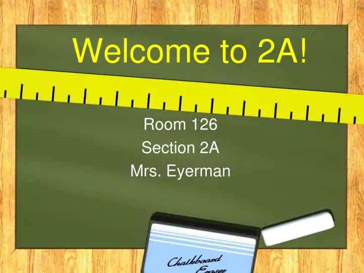 welcome to 2a