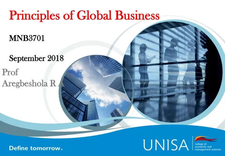 principles of global business mnb3701 september 2018