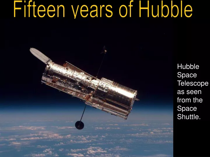 hubble space telescope as seen from the space