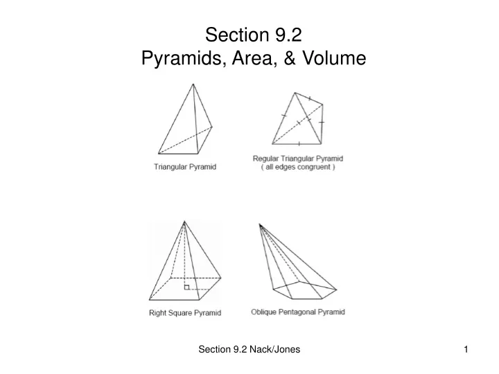 section 9 2 pyramids area volume