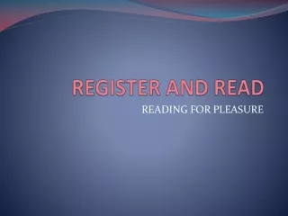 REGISTER AND READ