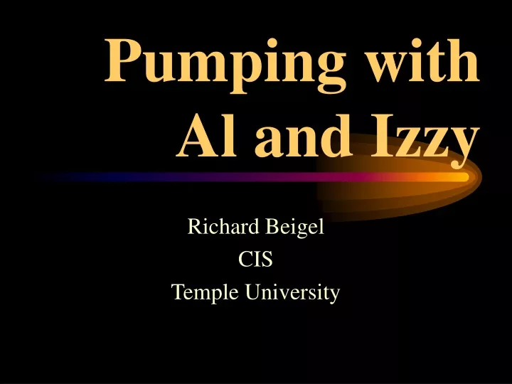 pumping with al and izzy