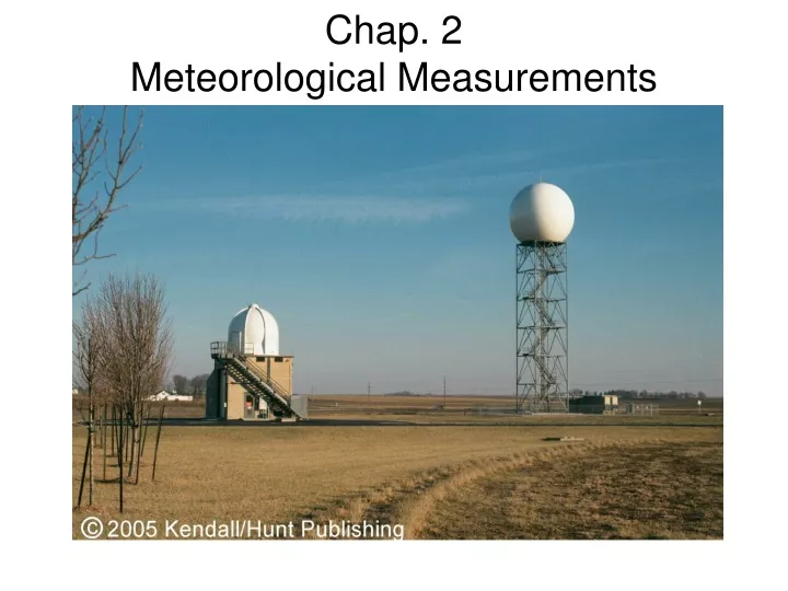 chap 2 meteorological measurements