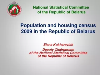 National Statistical Committee  of the Republic of Belarus