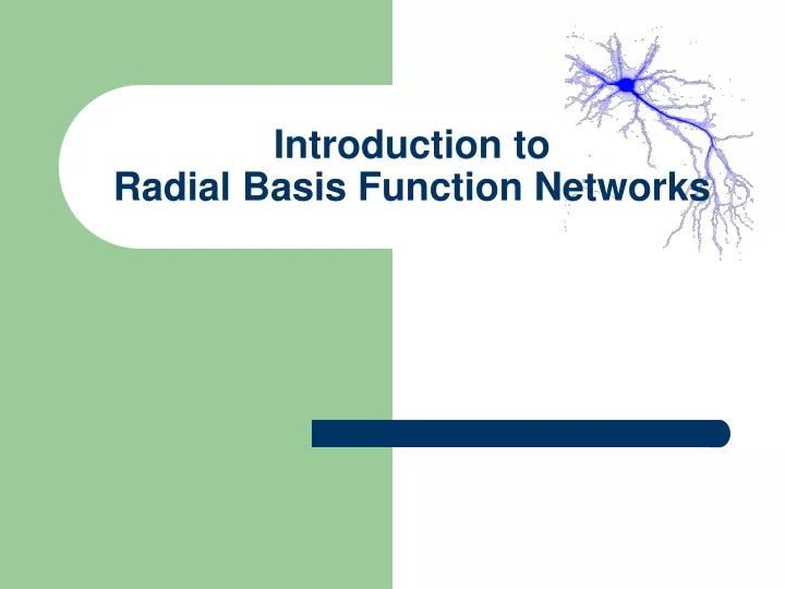 introduction to radial basis function networks