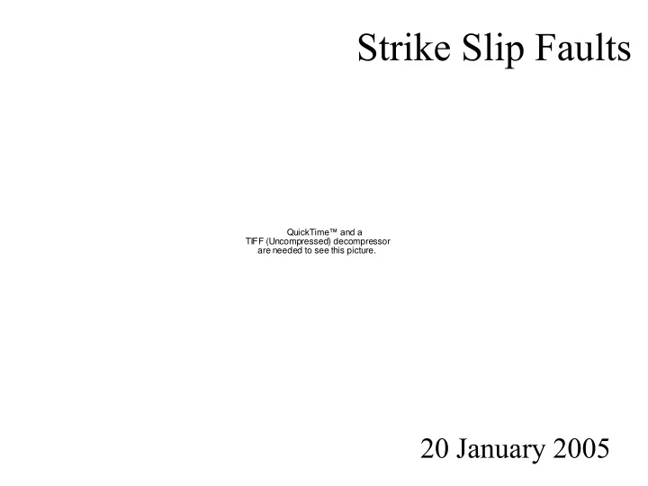 strike slip faults