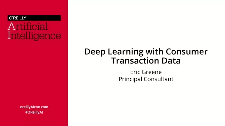 deep learning with consumer transaction data