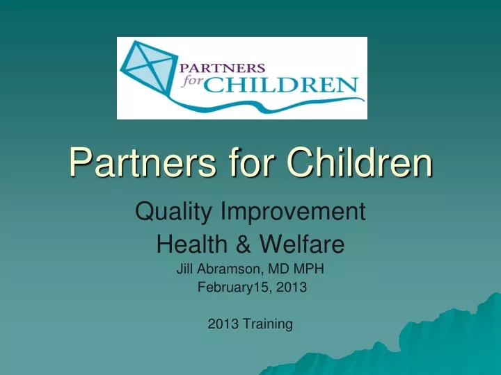 partners for children