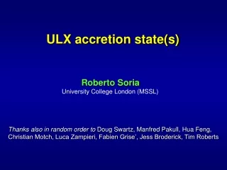 ULX accretion state(s)