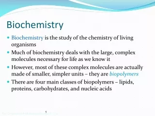 Biochemistry
