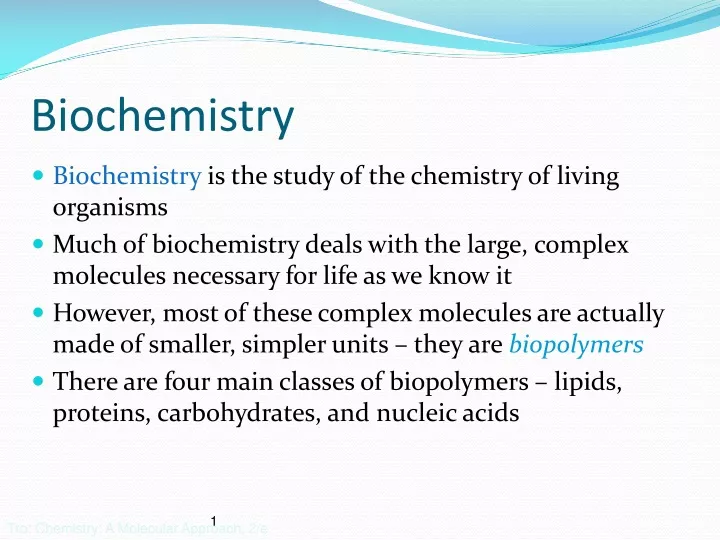 biochemistry