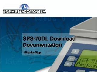 SPS-70DL Download Documentation Step-by-Step