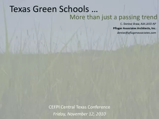 Texas Green Schools …