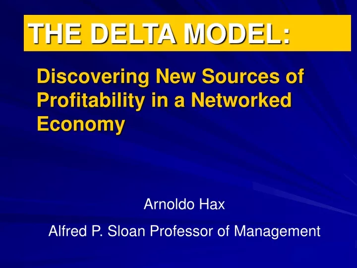 the delta model